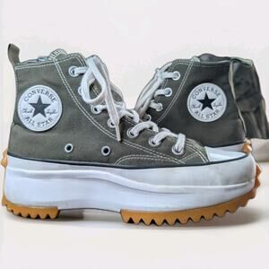 Converse Run Star Hike High Top Olive Lug Sole Unisex M5 W6.5